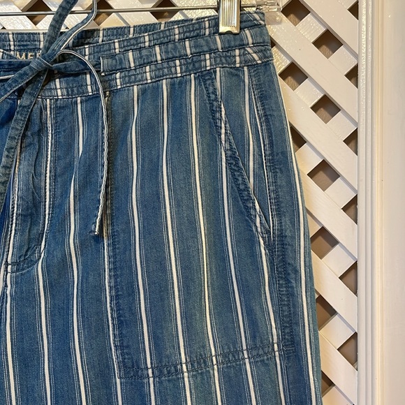 American Eagle wide leg cropped pant modest trendy style size 2 EUC - Picture 4 of 8